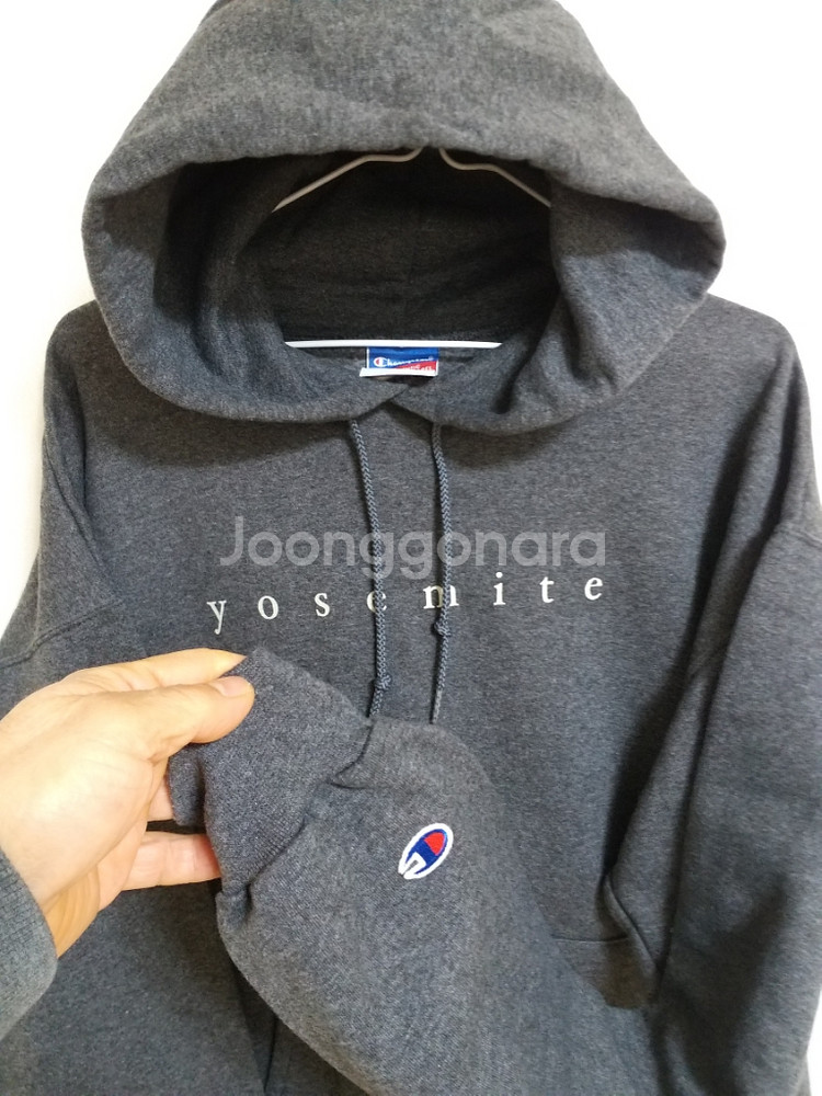 챔피언 오버핏 기모 후드티 (박시105-110)--3