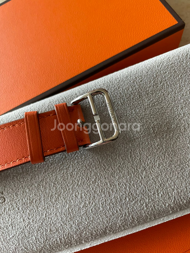 애플워치6 에르메스 40mm 싱글투어 스트랩 오랑쥬--2