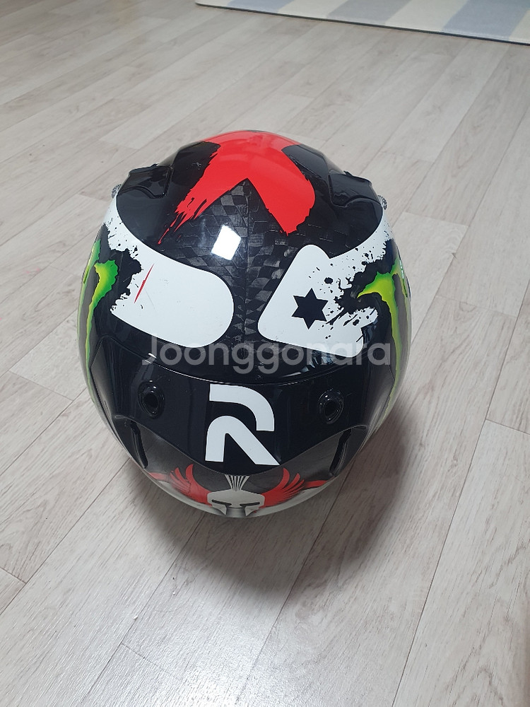 세나 10c 홍진 알파10 로렌조 몬스터 카본 헬멧--5