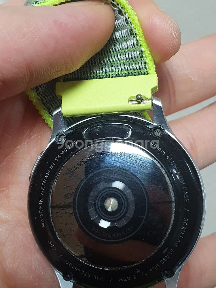 갤럭시 워치 액티브2 40mm 풀박+스트랩5개 15만--6