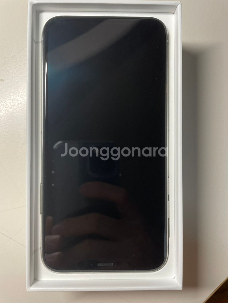 아이폰x 실버 256g 풀박--0