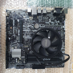 cpu2600x + prime b350m 보드 팝니다