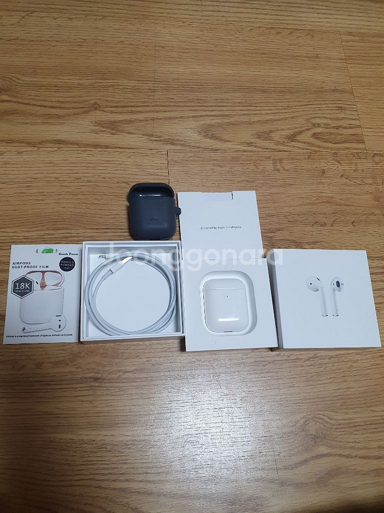 애플 에어팟2 (무선충전)+엘라고정품케이스--2