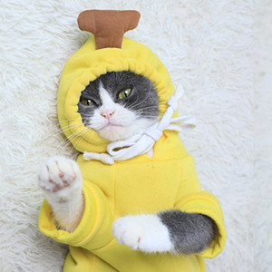 강아지 고양이 후드티 바나나 애견옷
