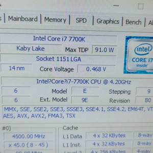 I7 7700k 팝니다