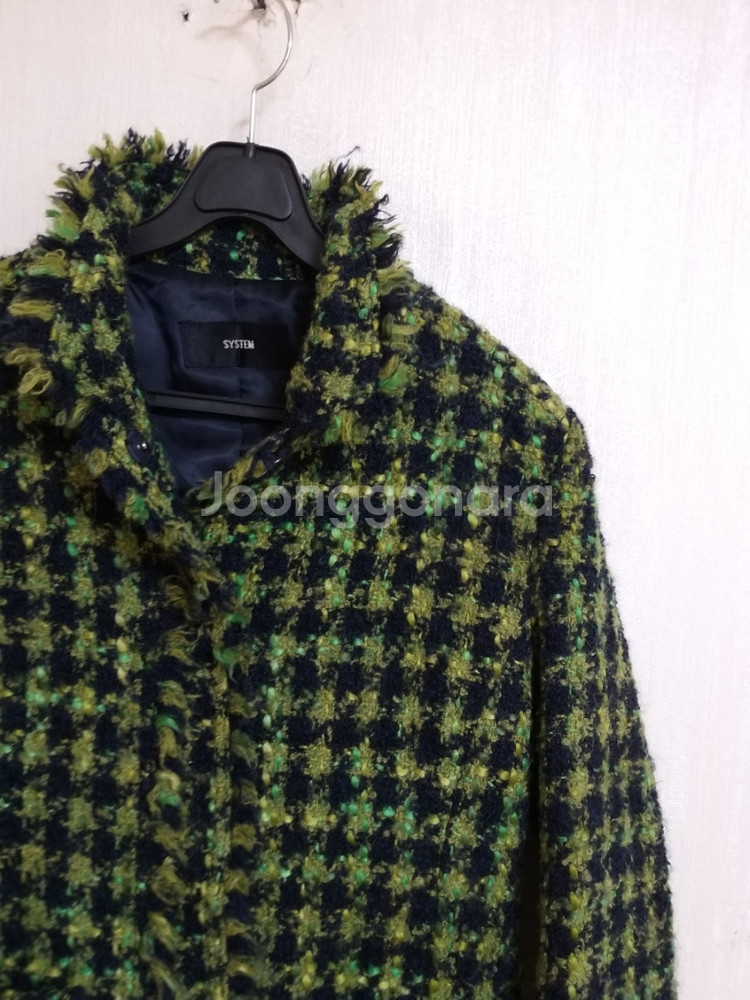 여성 시스템 트위드 모직자켓 (박시90-95)--1