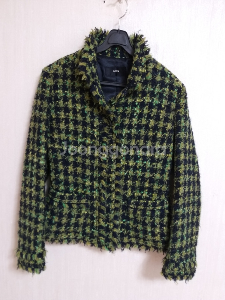 여성 시스템 트위드 모직자켓 (박시90-95)--7