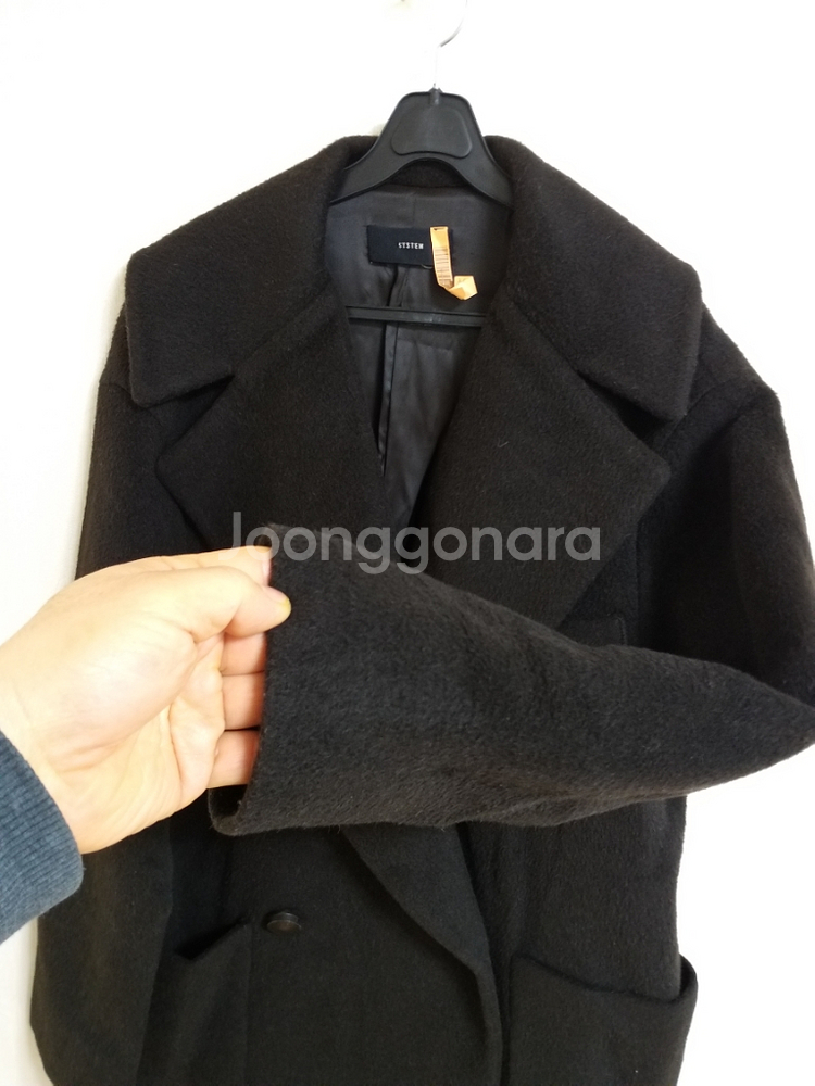 여성 시스템 모직.알파카 롱코트 (오버핏95-100)--2