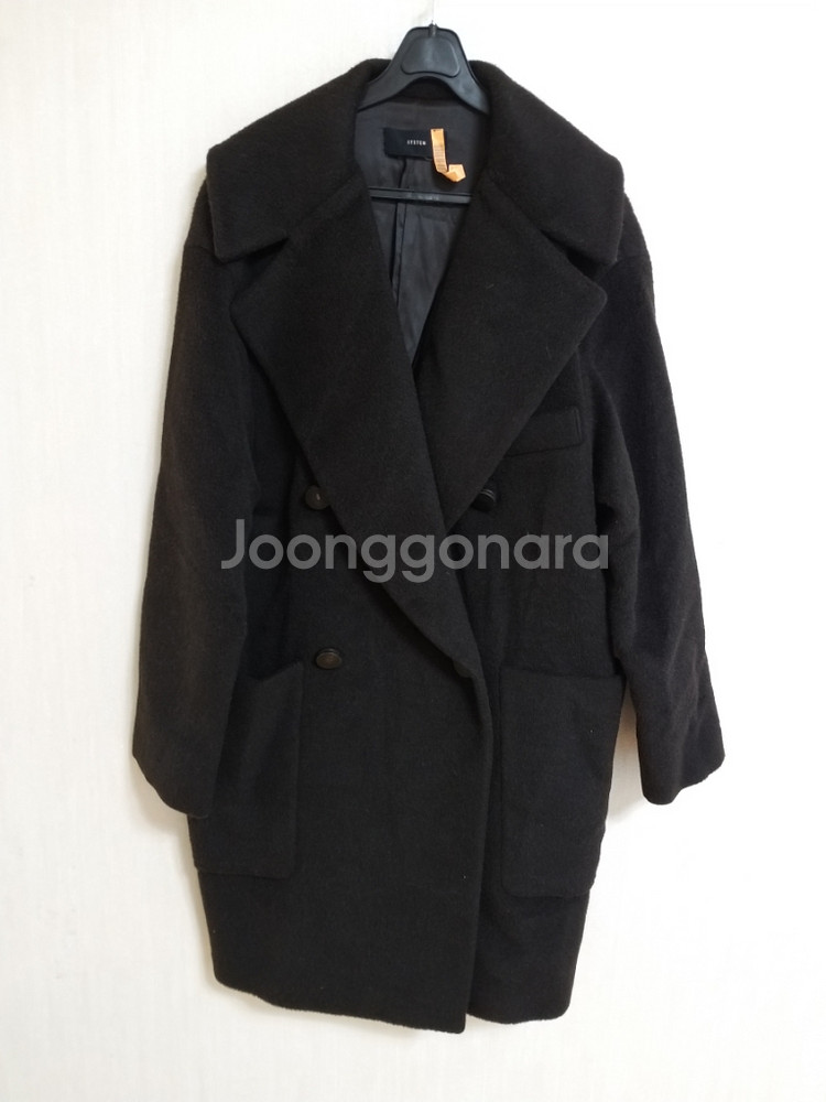 여성 시스템 모직.알파카 롱코트 (오버핏95-100)--6