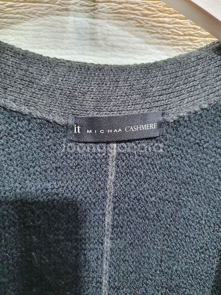 잇미샤 정품 새것수준 울 캐시미어 롱 가디건 66마른--1