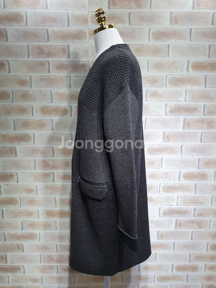 잇미샤 정품 새것수준 울 캐시미어 롱 가디건 66마른--5