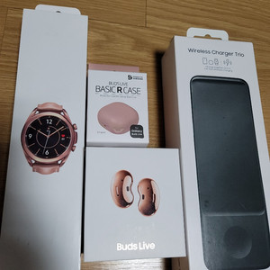 갤럭시워치3, 버즈라이브, 무선충전트리오 미개봉 새상품