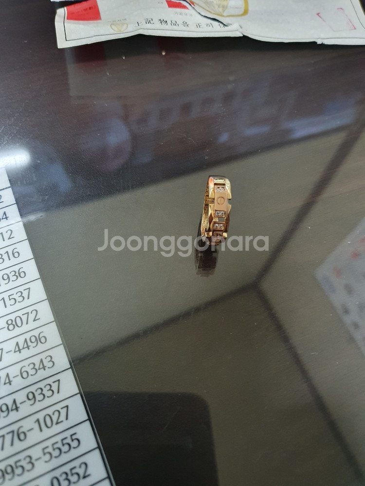 18k 까르띠에 반지--0