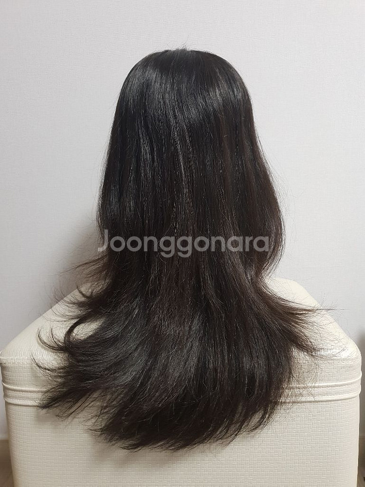 거의새것) 100%인모 가발 (항암가발)--0