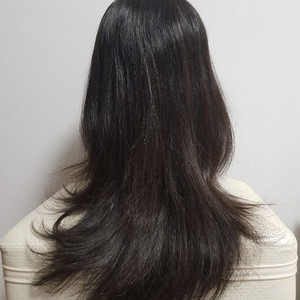 거의새것) 100%인모 가발 (항암가발)