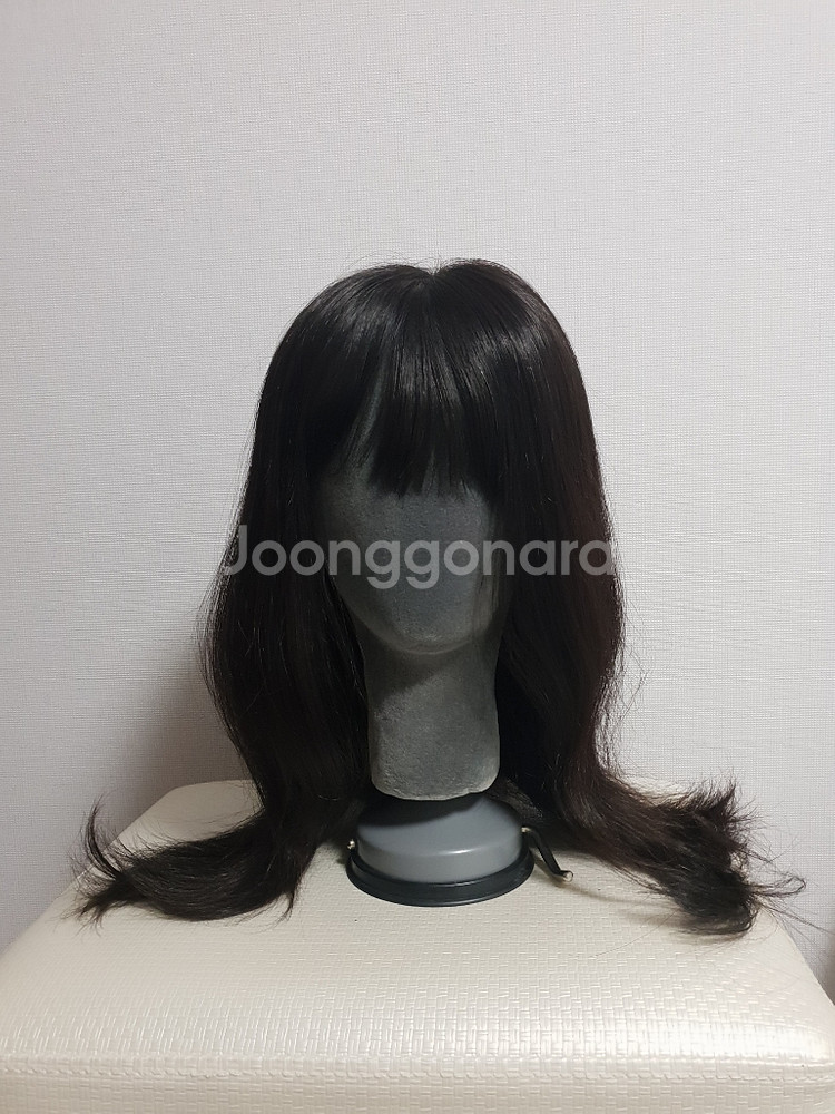 거의새것) 100%인모 가발 (항암가발)--1
