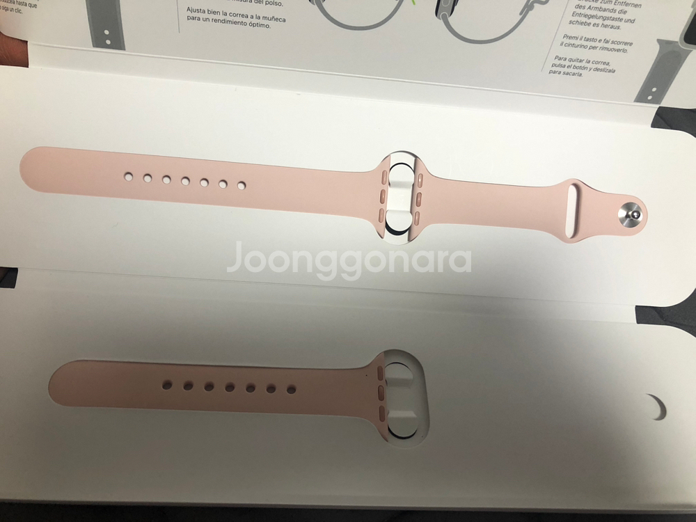 애플워치 정품 스트랩 40mm 핑크샌드--2