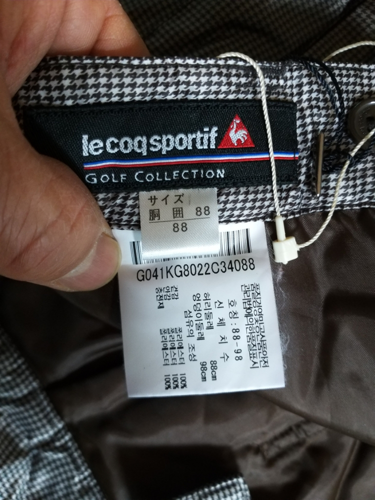 남성 르꼬끄스포르티브 간절.겨울 골프바지(33.)--5