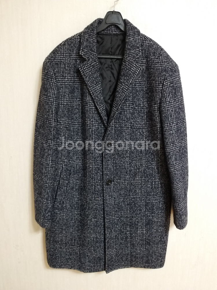 남성 마인드브릿지 모직 하프코트 (105)--8