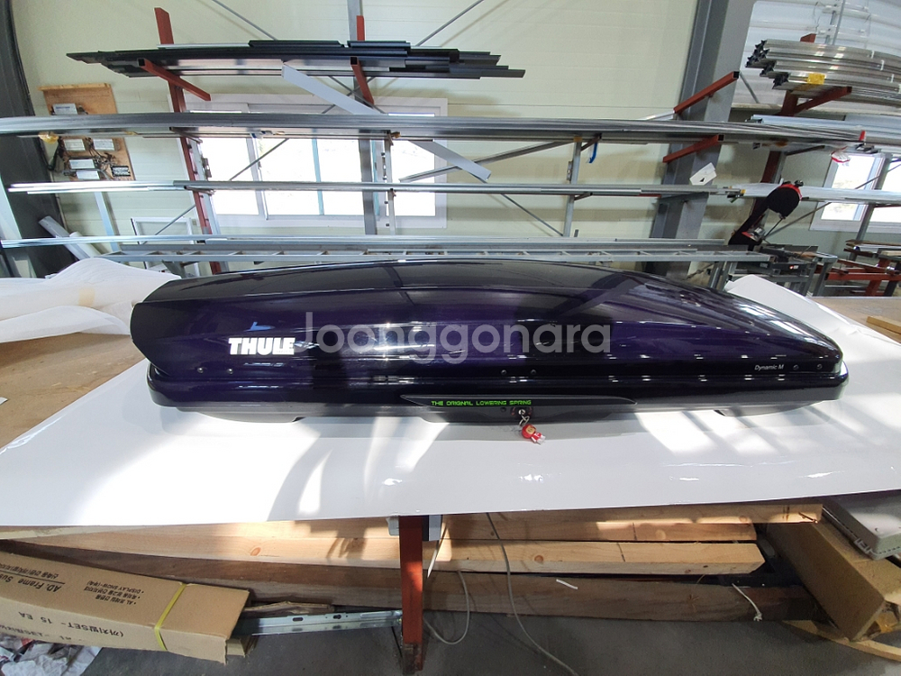 툴레 루프박스 다이나믹M + 가로바--0