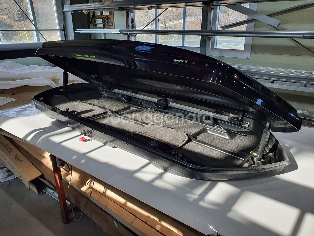 툴레 루프박스 다이나믹M + 가로바--1