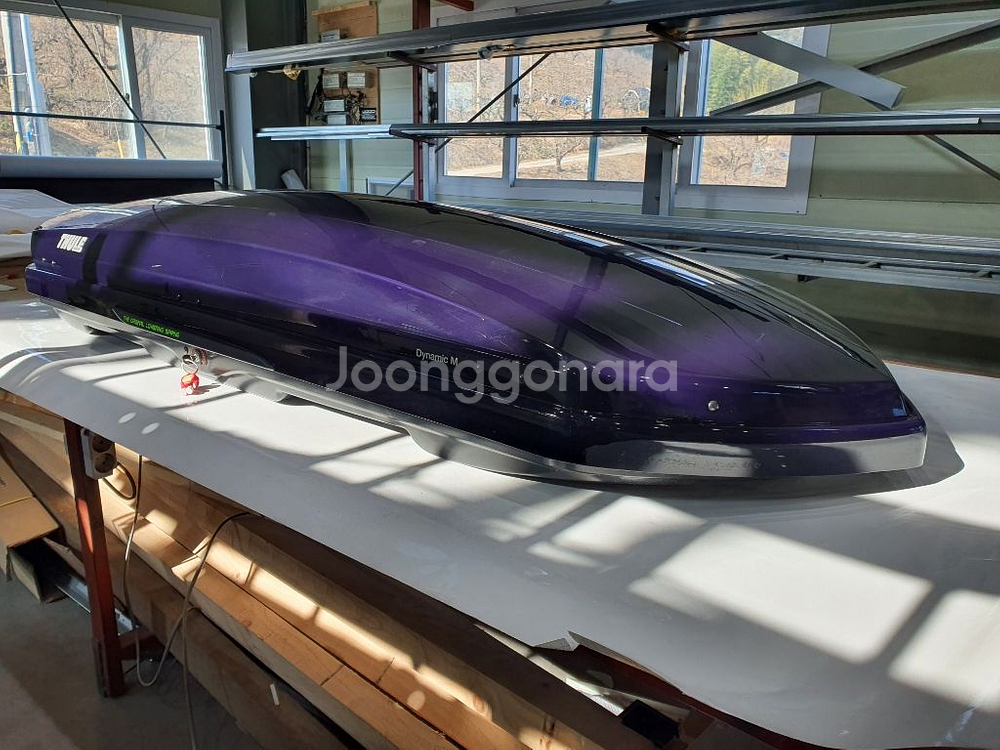 툴레 루프박스 다이나믹M + 가로바--2