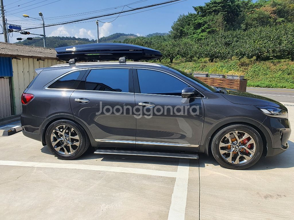 툴레 루프박스 다이나믹M + 가로바--5