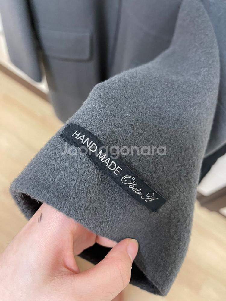 핸드메이드 지퍼 코트 그레이--1