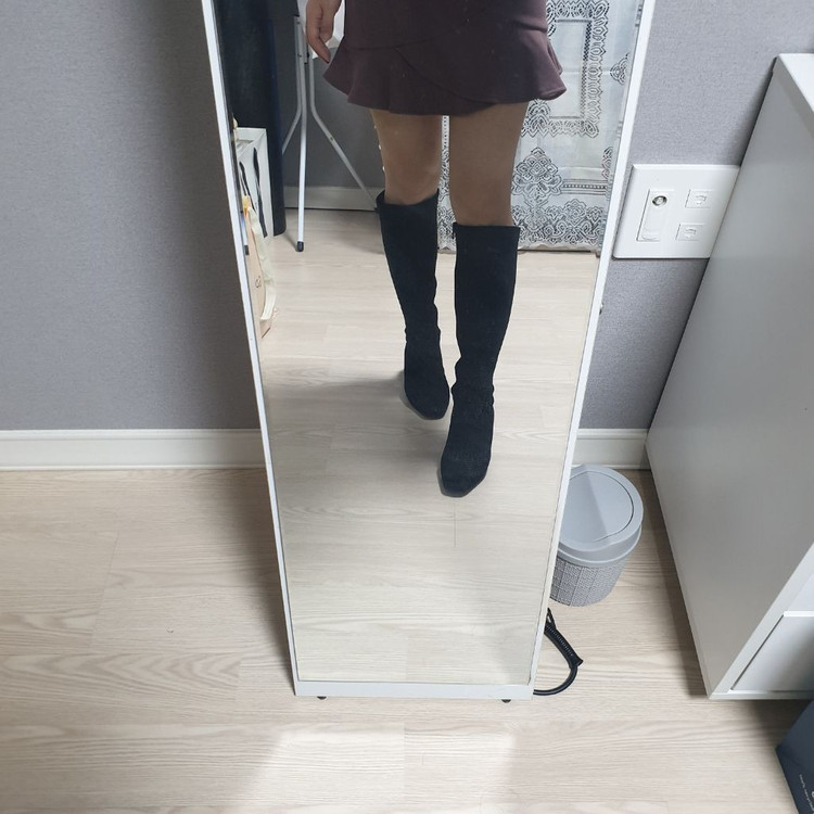 미들굽 스웨이드 부츠 230--5