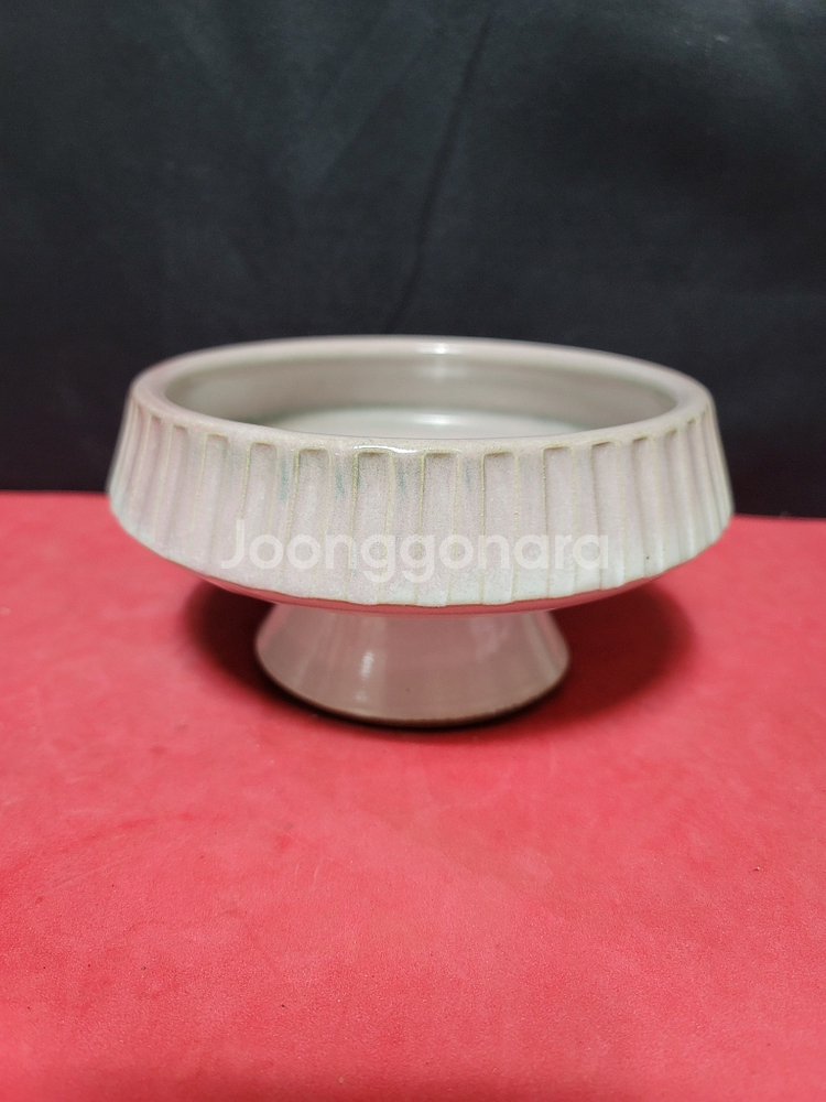 조평도예 조경수 명장 백자 수반--0