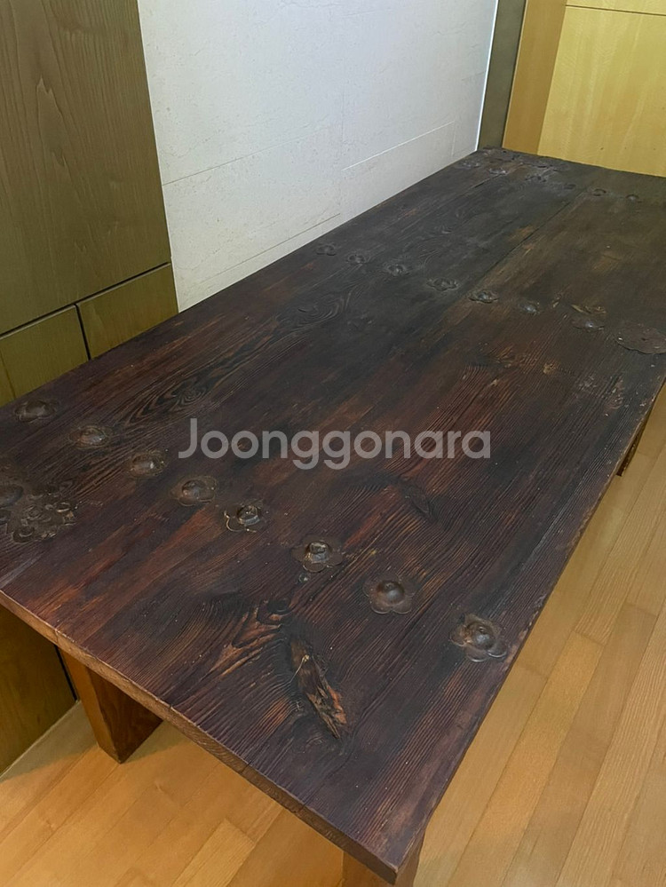 옛날 대문 고급 원목 테이블--1