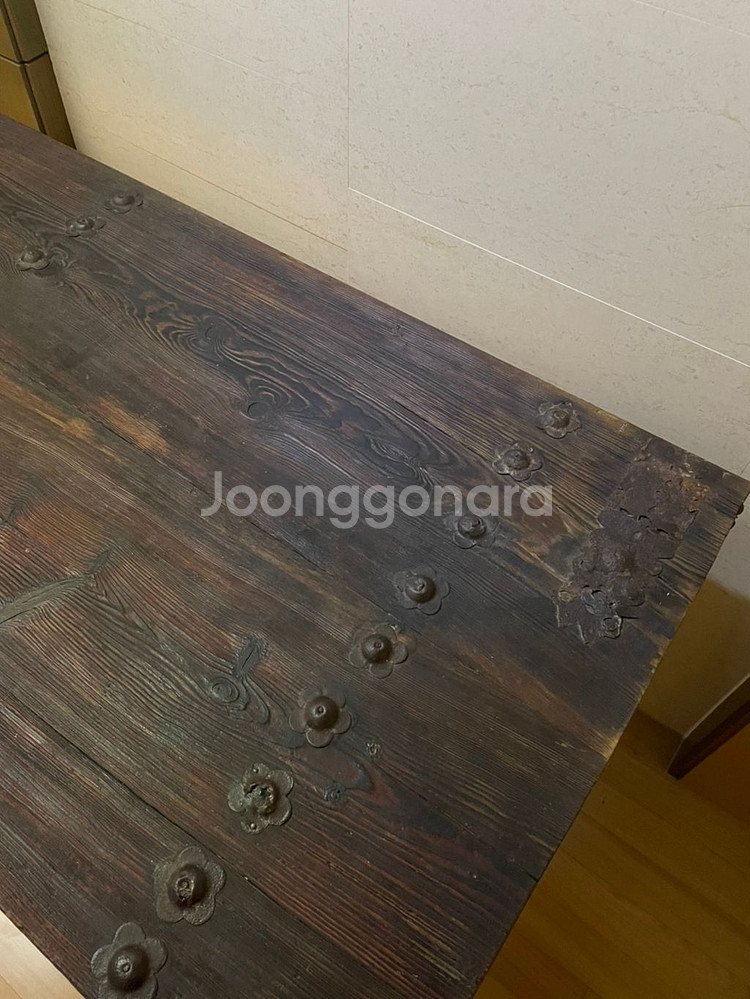 옛날 대문 고급 원목 테이블--5