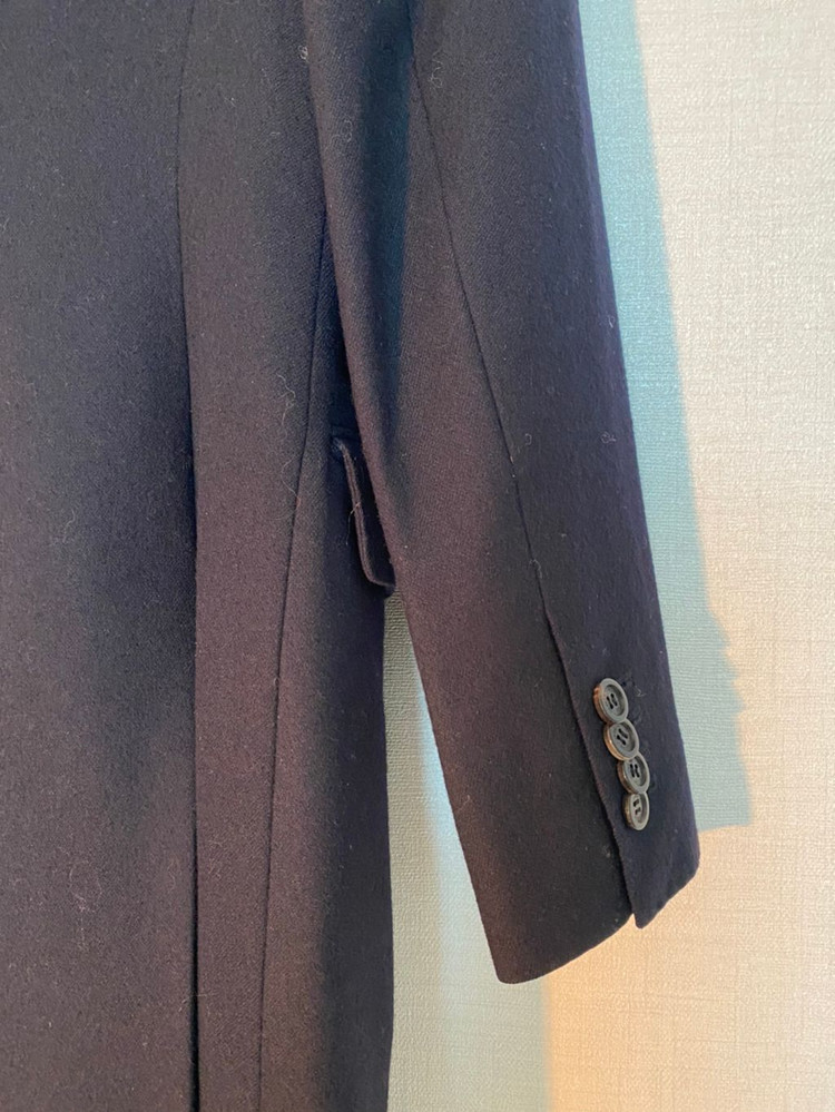 자뎅 드 슈에뜨 네이비 테일러드 자켓 코트 38--4