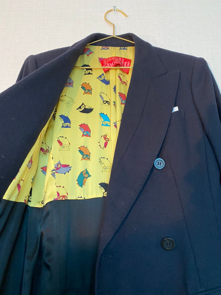 자뎅 드 슈에뜨 네이비 테일러드 자켓 코트 38--5