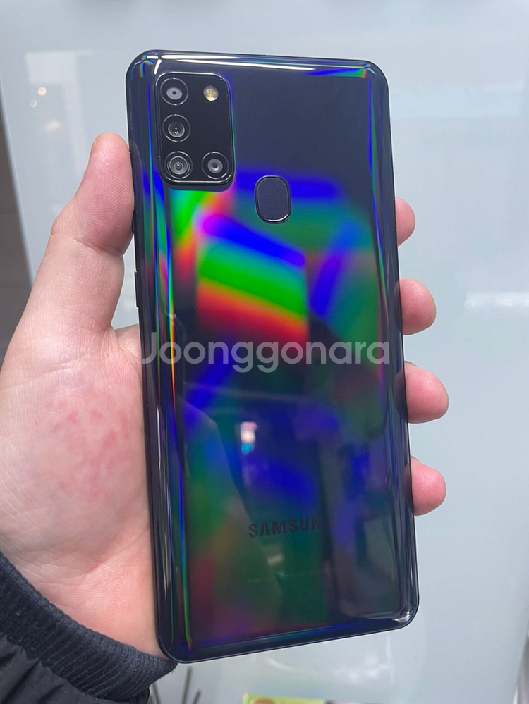 갤럭시a21s 중고 블랙 32GB 실사용한달미만--0