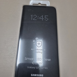 갤럭시 S21 스마트 LED 뷰 커버 블랙 새제품 팜