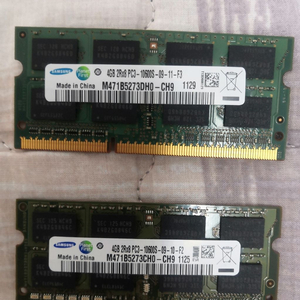 노트북용 삼성 ddr3 10600 4g × 2일괄