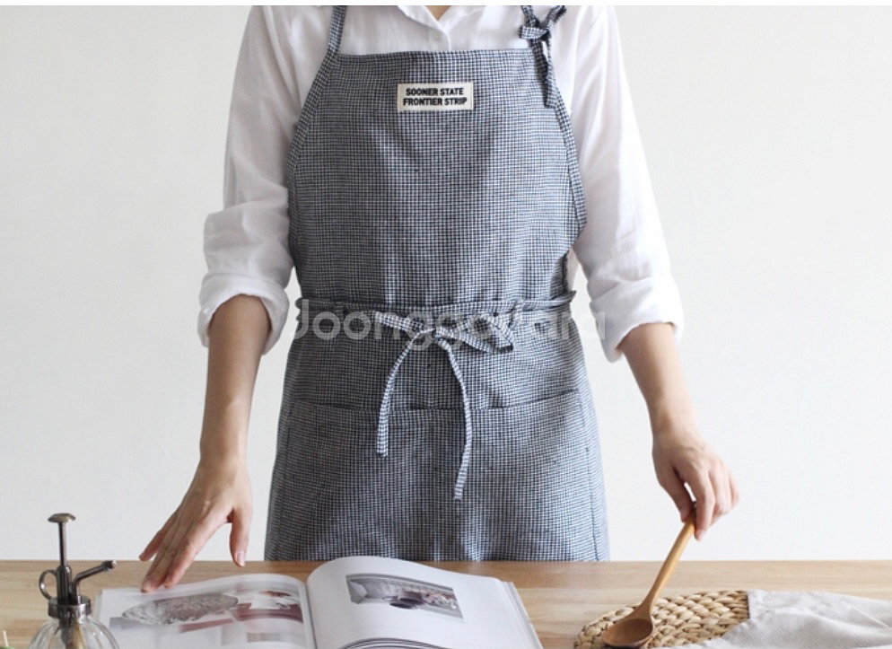 [새상품] 블랙*그린 미니 체크 잎치마--0