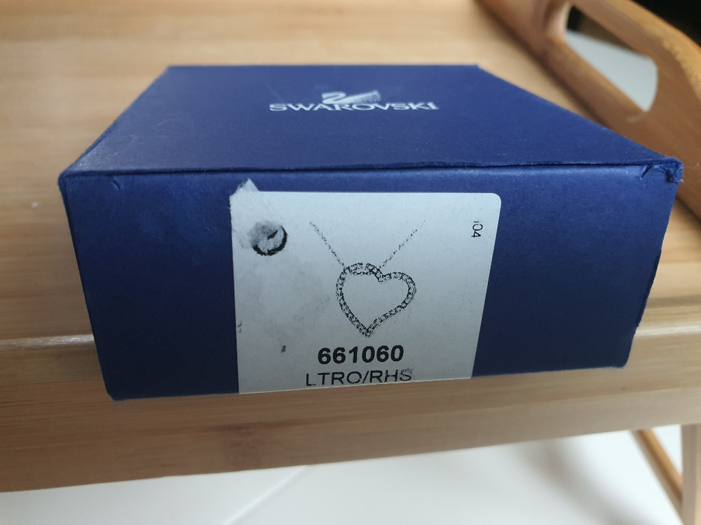 스왈로브스키 하트 목걸이--2