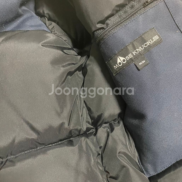 무스너클 스틸링 여성롱패딩 M 네이비 가격완전다운함--3