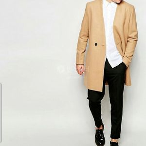 asos 카멜 오버코트 xl