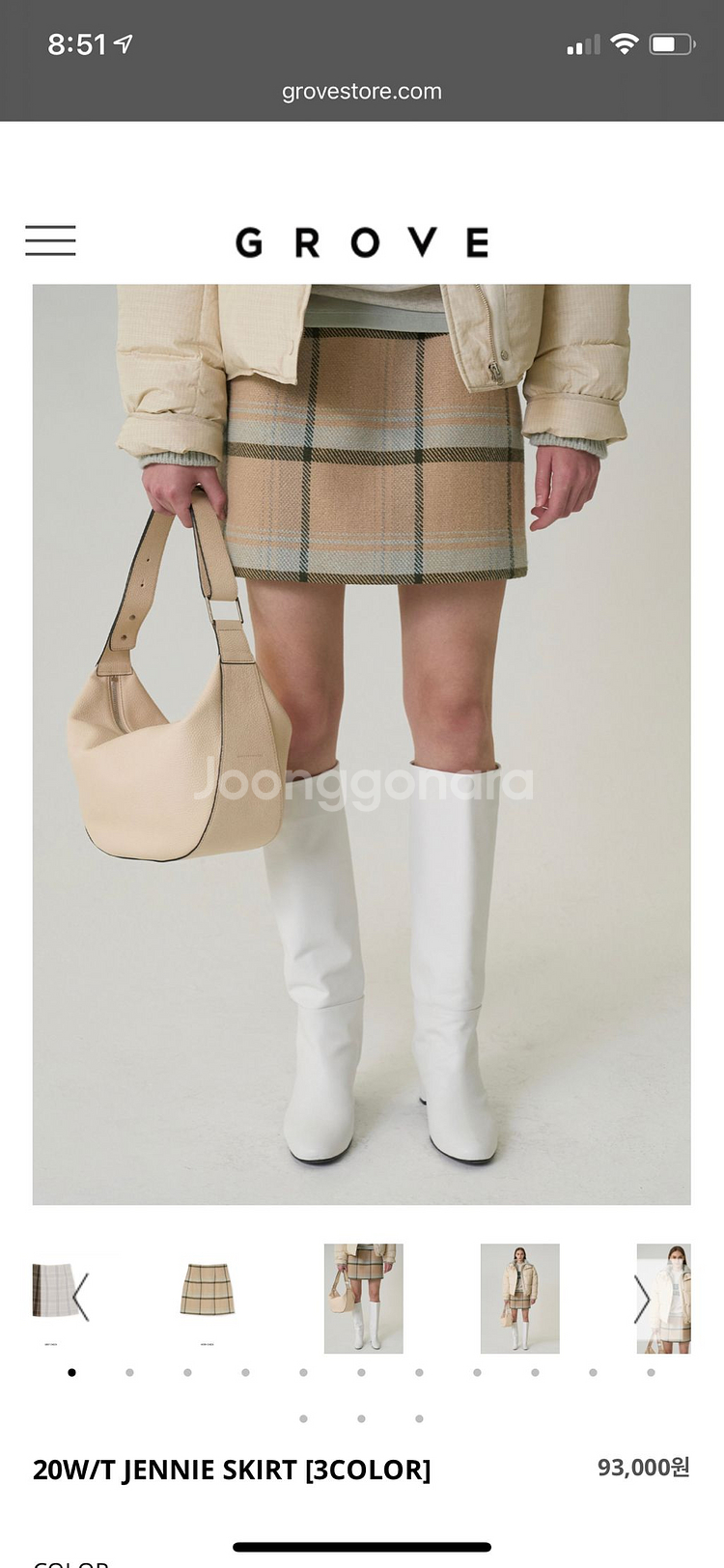 그로브스토어 20W/T JENNIE SKIRT--0