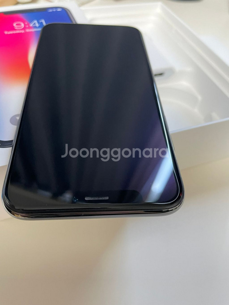 아이폰x 스페이스그레이 64기가 A급기계팝니다--6