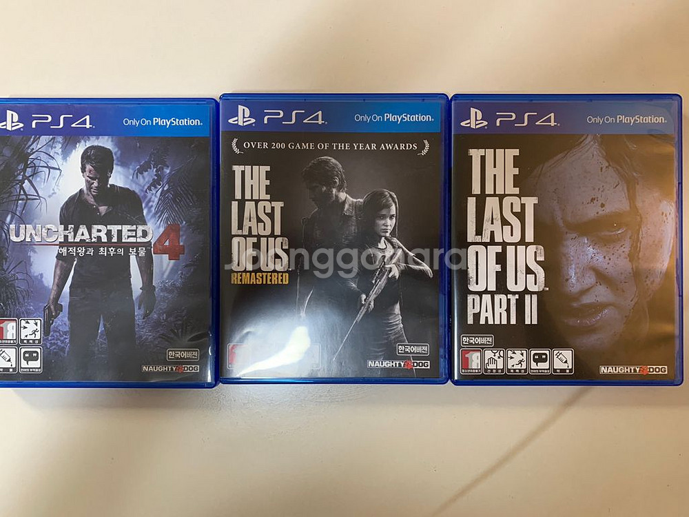 ps4 타이틀 라오어1,라오어2,언차티드4--0