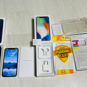 아이폰X 256GB 실버 판매합니다. +정품가죽 케이스