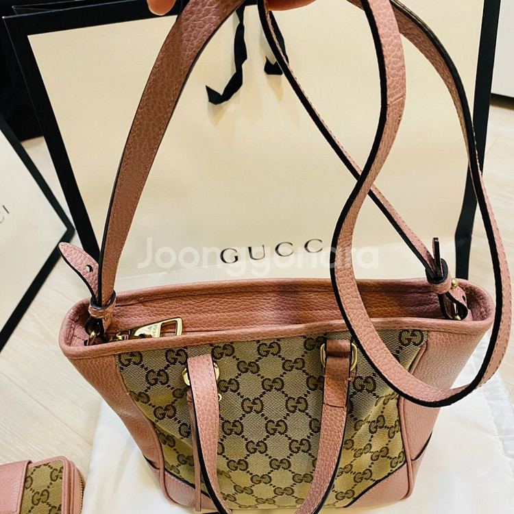 구찌 GG 수프림 패브릭 토트겸크로스(가격내림)--1