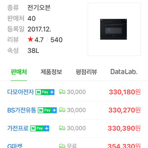 LG디오스 전자오븐 MZ385EBT