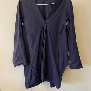질샌더 jil sander네이비 튜닉블라우스34xs