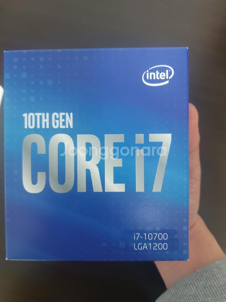 i7 10700 정품 + Z490 비전--0