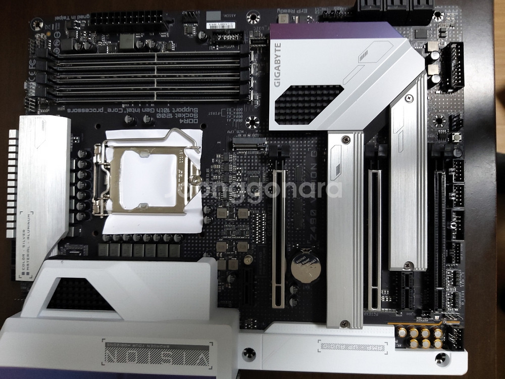 i7 10700 정품 + Z490 비전--4